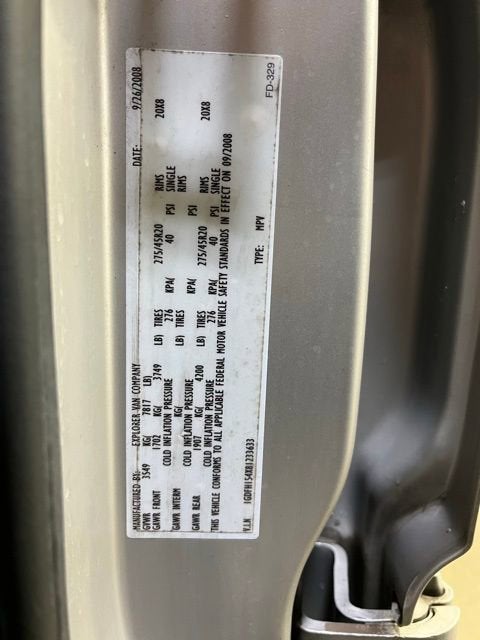 2008 GMC Savana Cargo 1500 YF7 Upfitter