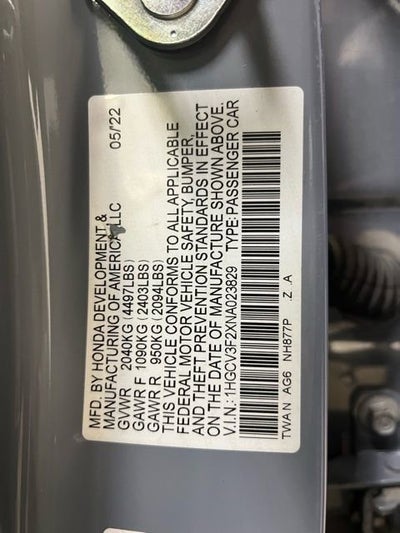 2022 Honda Accord Hybrid Sport