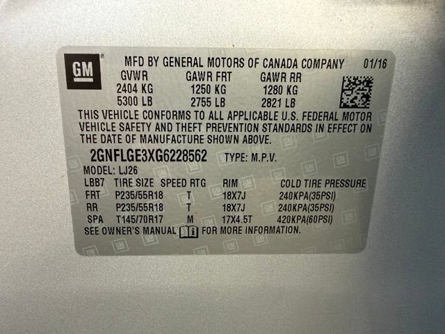 2016 Chevrolet Equinox LTZ