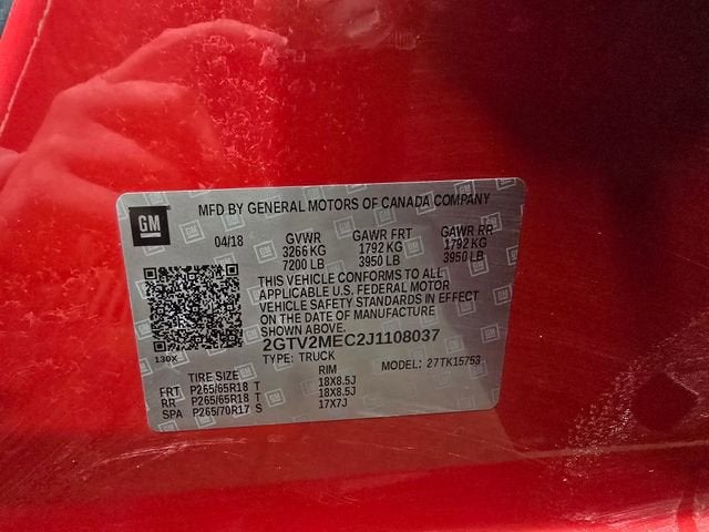 2018 GMC Sierra 1500 SLE