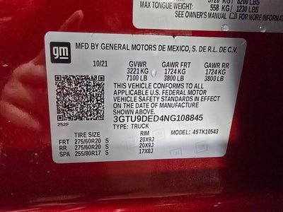 2022 GMC Sierra 1500 Limited SLT