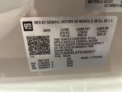 2026 GMC Sierra 1500 AT4